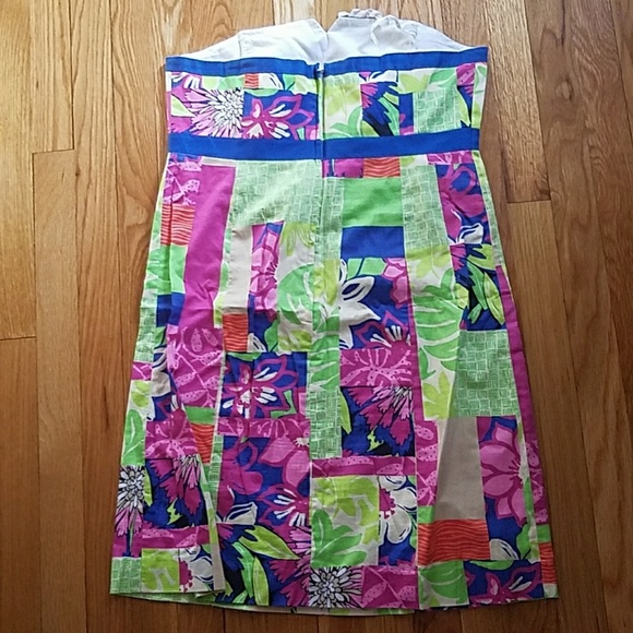 Lilly Pulizter Patterned Strapless Dress - Picture 2 of 4